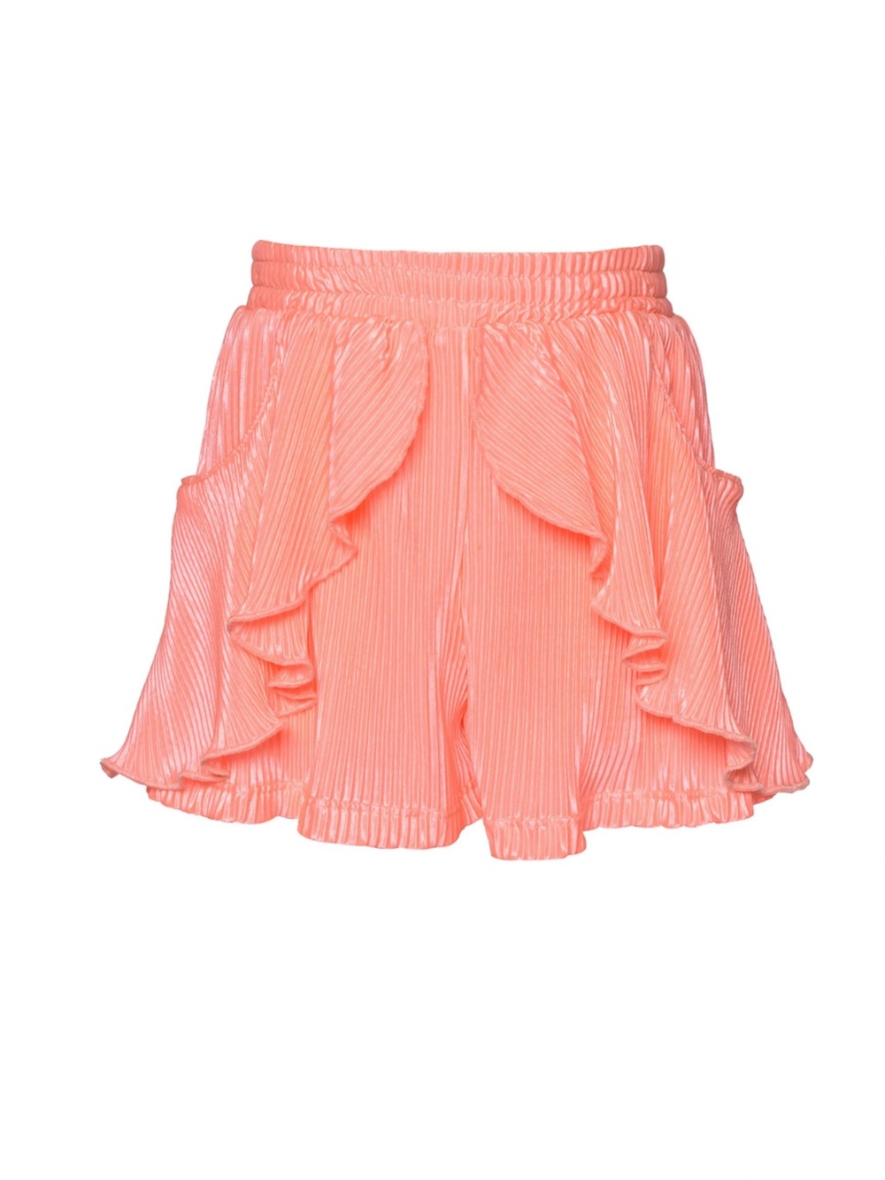 Baby Sara Sara tulip ruffle shorts neon coral size 4 🩷🧡